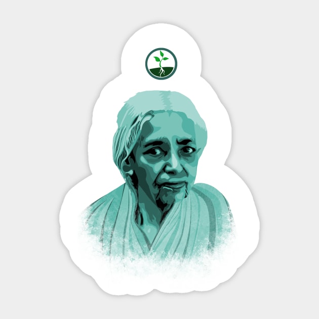 Dr.Janaki Ammal Sticker by hereticwear